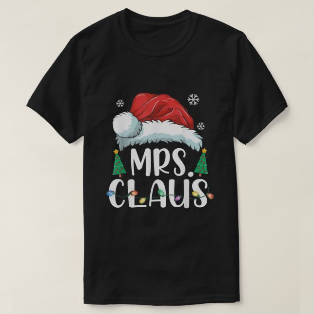 Mrs Claus Christmas T-Shirt (Design Front)