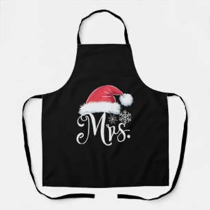 Mrs Claus Couples Matching Christmas Pyjamas Santa Apron
