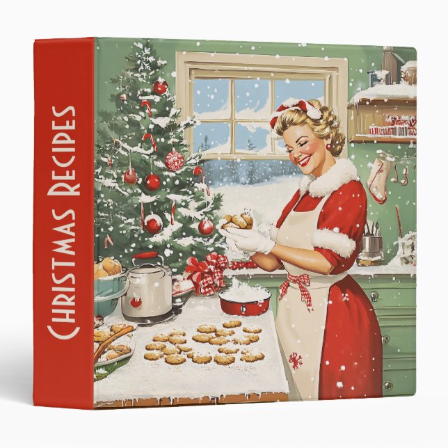 Mrs. Claus Holiday Baking Delight Binder (Front/Spine)
