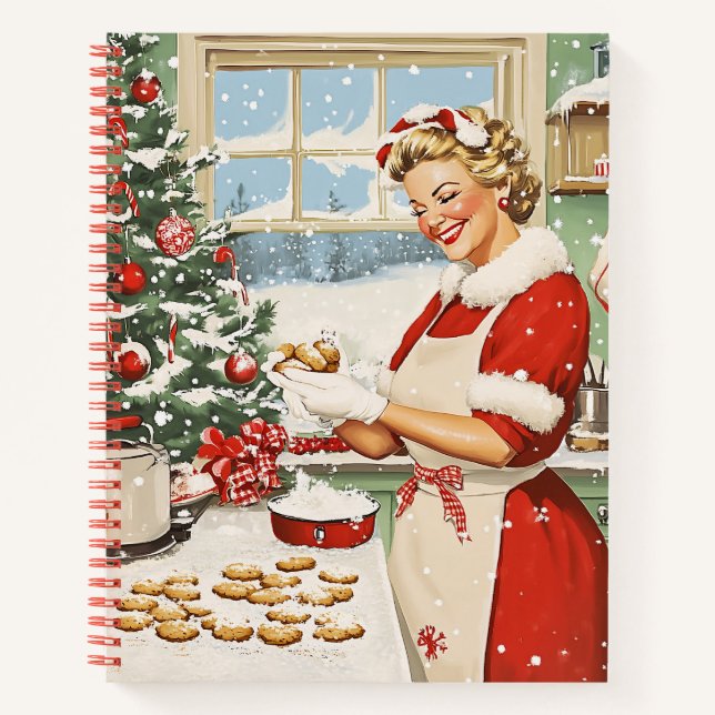 Mrs. Claus Holiday Baking Delight Notebook (Front)