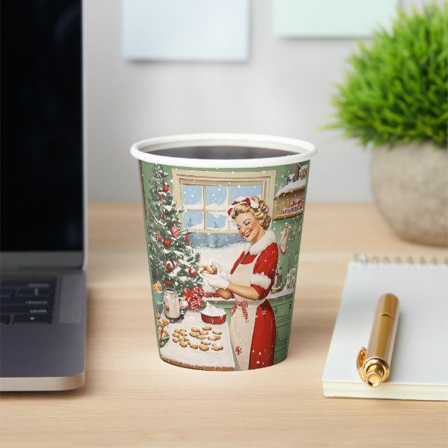 Mrs. Claus Holiday Baking Delight Paper Cups (Insitu)