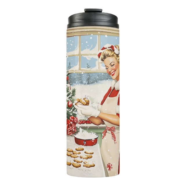 Mrs. Claus Holiday Baking Delight Thermal Tumbler (Front)
