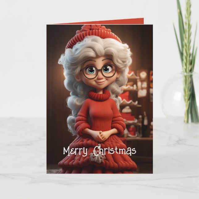Mrs Claus Knit Dress Card (Front)