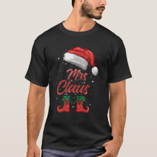 Mrs Claus Matching Family Merry Christmas Santa Fu T-Shirt