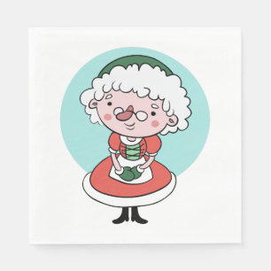 Mrs. Claus paper napkins