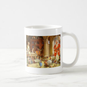 Mrs. Claus & Santas Elves baking Christmas Cookies Coffee Mug