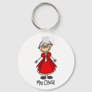Mrs. Clause T-shirts and Gifts Keychain
