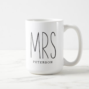 MRS Custom Couple Mug Wedding Mug Anniversary