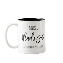 MRS Custom Name Wedding Date Personalized Wedding