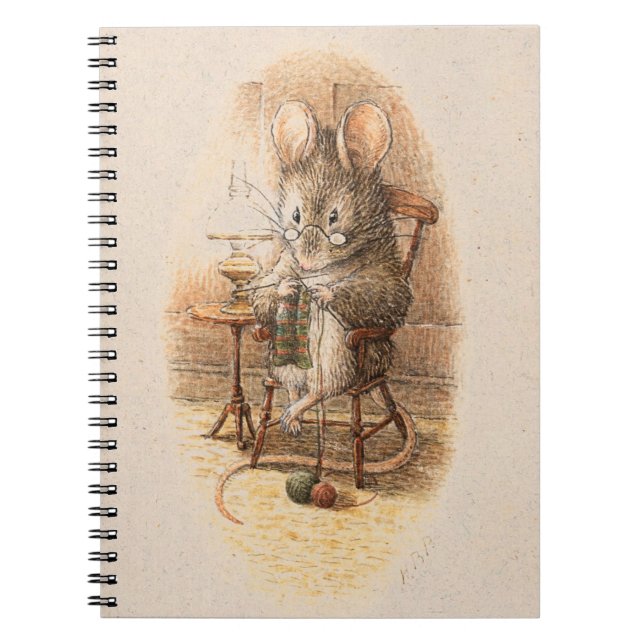 Mrs. Dormouse Knitting Notebook (Front)