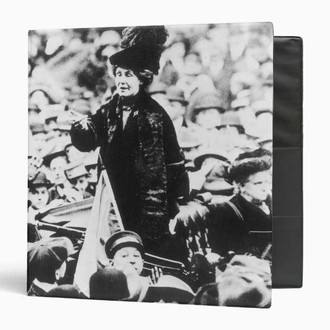 Mrs Emmeline Pankhurst  Addressing a Crowd Binder (Front/Inside)