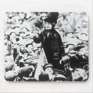 Mrs Emmeline Pankhurst  Addressing a Crowd Mouse Pad