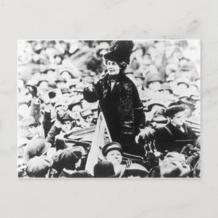 Mrs Emmeline Pankhurst Addressing a Crowd Postcard