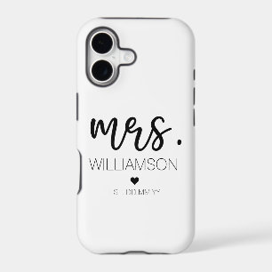 Mrs. Est Custom Name Wedding New Couple Gift 