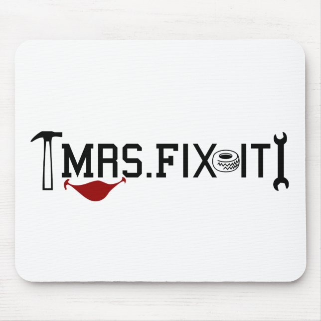 Mrs Fix it Mouse Pad (Front)