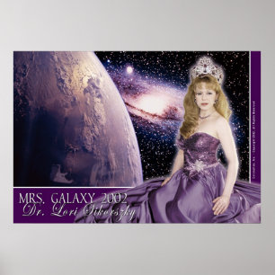 Mrs. Galaxy - Purple Poster