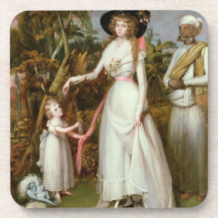 Mrs Graham of Kinross, her Daughter and a Jamadar, Coaster