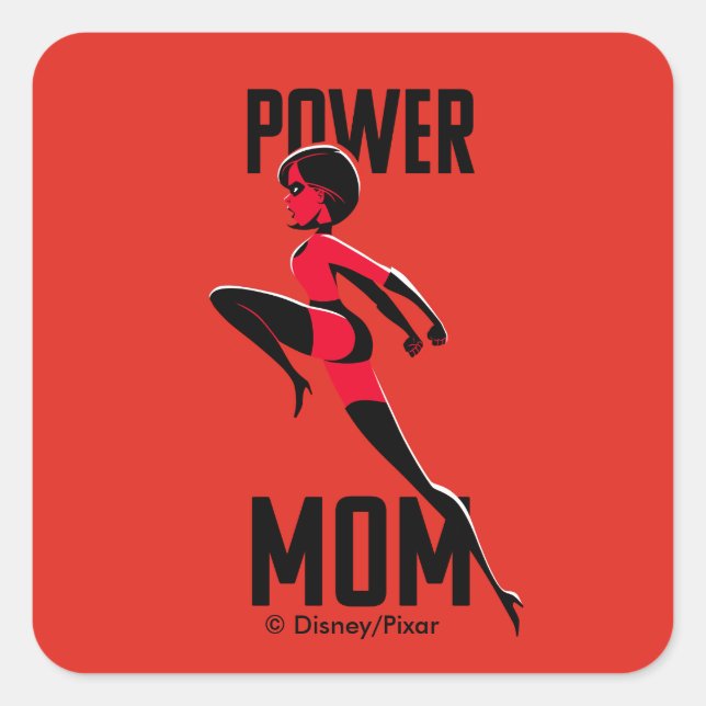 Mrs. Incredible | Power Mom Square Sticker (Front)