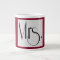 Mrs. Jumbo Mug, Burgandy