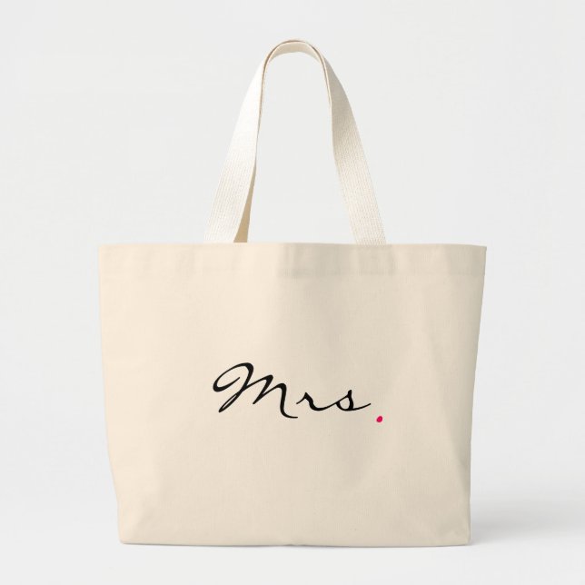Mrs . large tote bag (Front)