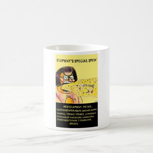 Mrs Lawnmowerman's toxic vomit Coffee Mug (Center)