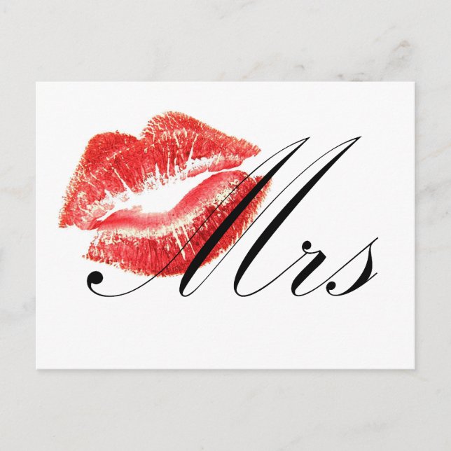 Mrs Lips Postcard (Front)