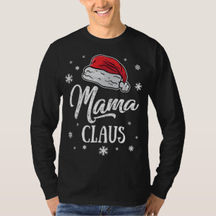 Mrs. Mama Santa Claus Christmas Mom Matching Famil T-Shirt