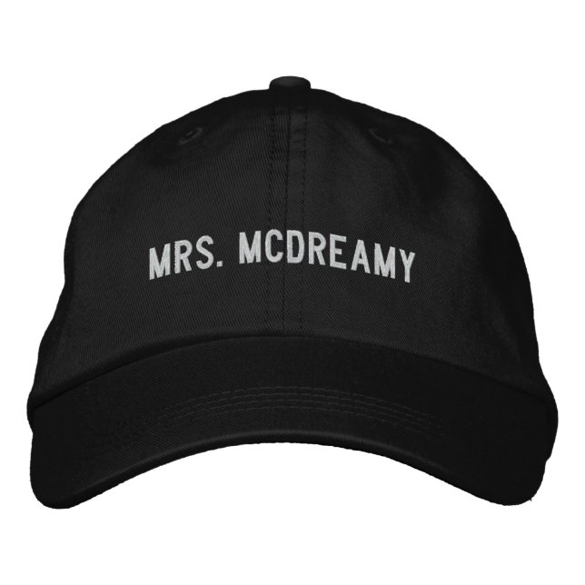 Mrs. McDreamy Embroidered Hat (Front)