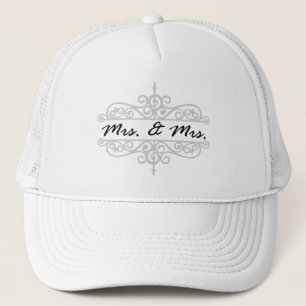 MRS & MRS CASQUETTES DU MARIAGE LESBIEN