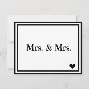 Mrs. & Mrs. Invitation