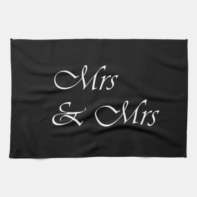 Mrs & Mrs Kitchen Towel (Horizontal)