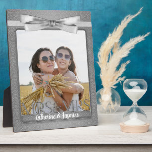 Mrs & Mrs Lesbian Gay Wedding Photo Plaque