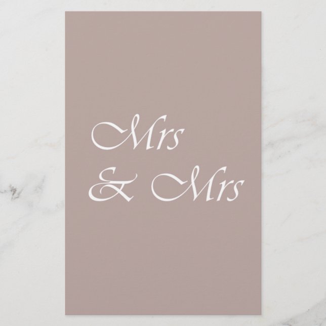 Mrs & Mrs Typography (Front)