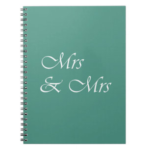 Mrs & Mrs Typography Notebook