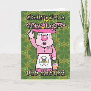 Mrs. OES Easter Bunny Holiday Card