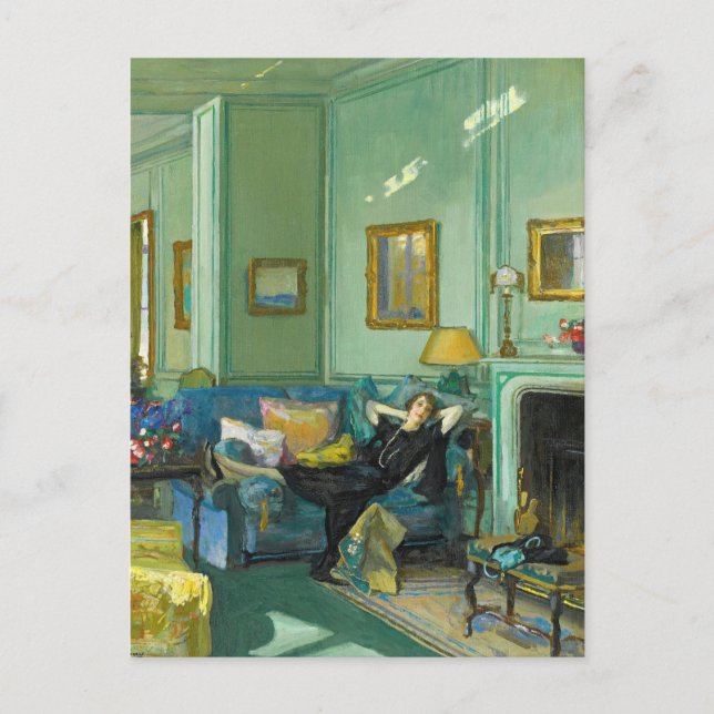 Mrs. Osler | Sir John Lavery Postcard (Front)