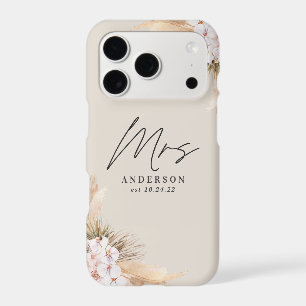 Mrs pampas dried botanical stylish wedding 