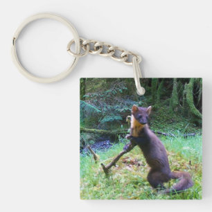 Mrs Pine Marten Keychain