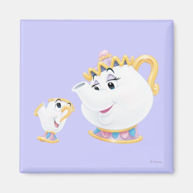 Mrs. Potts and Chip Magnet (Front)