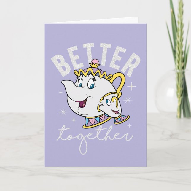 Mrs. Potts & Chip - Better Together Card (Front)