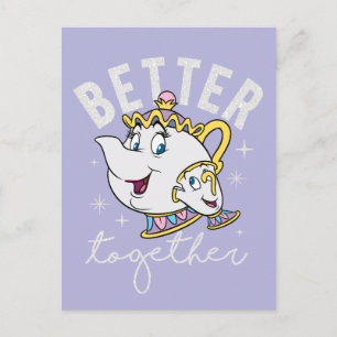 Mrs. Potts & Chip - Better Together Postcard