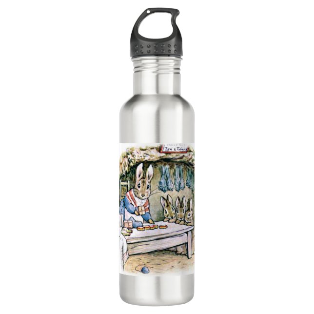 Mrs Rabbit, Flopsy Mopsy and Cottontail 710 Ml Water Bottle (Front)