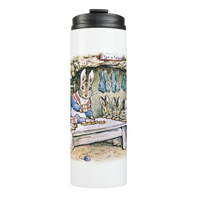 Mrs Rabbit, Flopsy Mopsy and Cottontail Thermal Tumbler (Front)