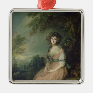 Mrs. Richard Brinsley Sheridan, c.1785-87 Metal Ornament