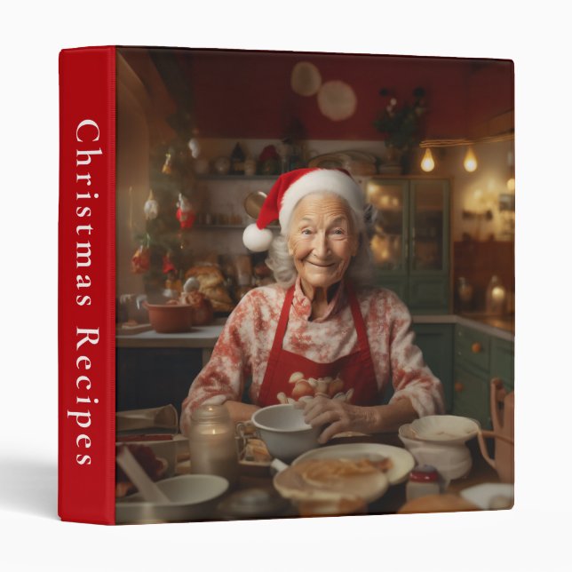 Mrs Santa Baking Cake Binder (Front/Spine)