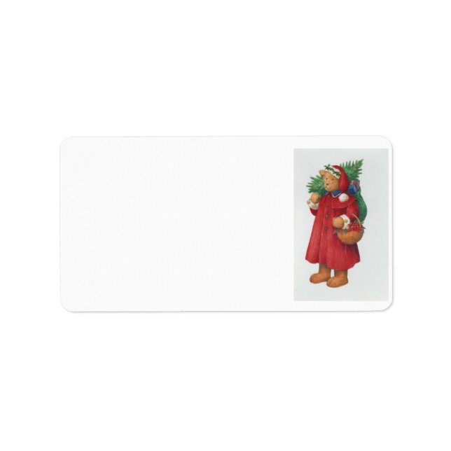 Mrs Santa Bear Bearing Joy custom Label (Front)