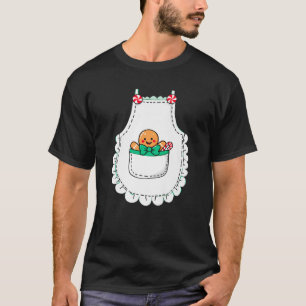 Mrs Santa Claus Apron Gingerbread Candy Cane Chris T-Shirt