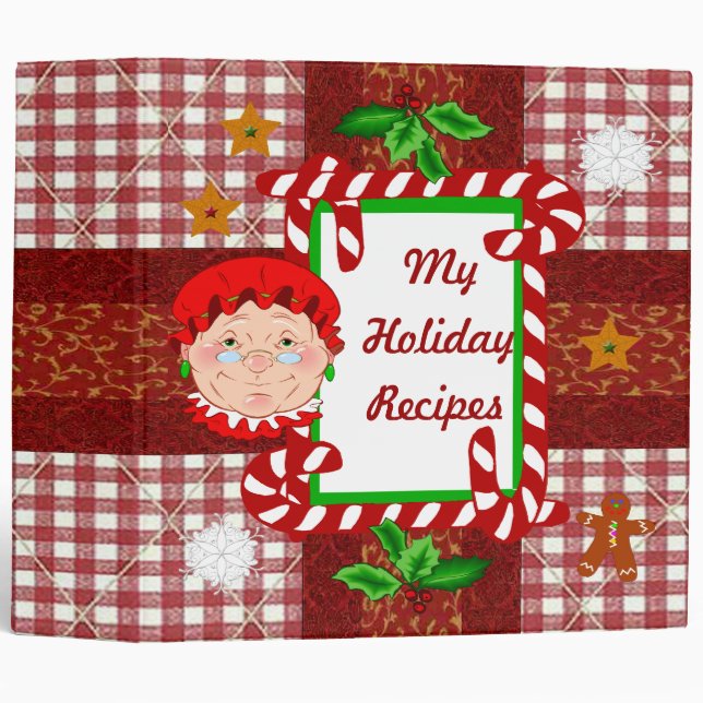Mrs. Santa Claus Recipe Binder (Front/Spine)
