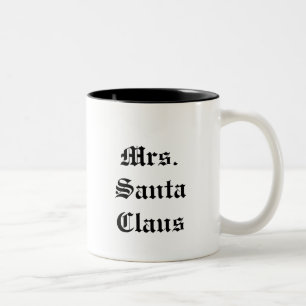 Mrs. Santa Claus Two-Tone Coffee Mug