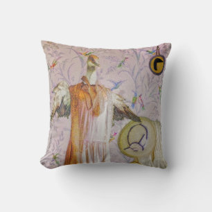 Mrs. Smew's Portrait Throw Pillow